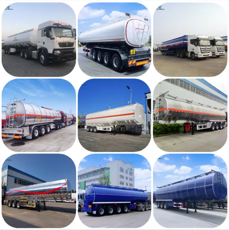 Diferentes tipos de cisternas de 60.000 litros
