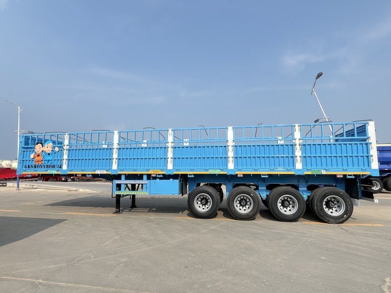 4 Axles Fence Semi Trailer (3)