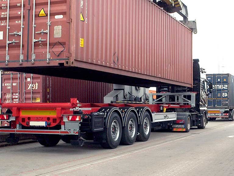 What are the dimensions of a container chassis