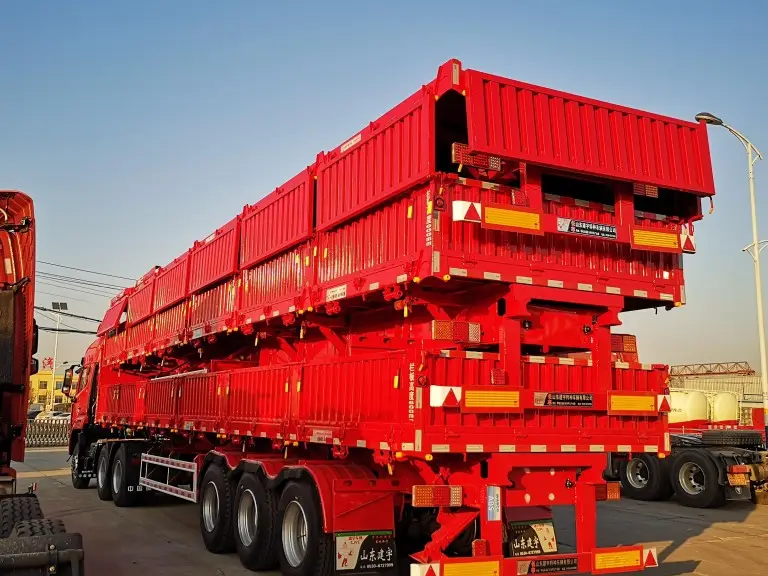 Les remorques à benne basculante Genron sont sur le point d'être expédiées