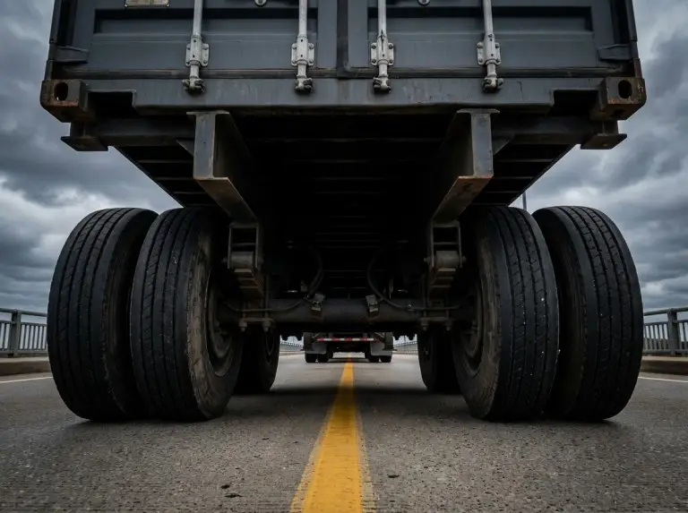 Châssis à trois essieux — Configuration pour charges lourdes