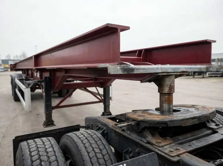 skeleton trailer kingpin coupling